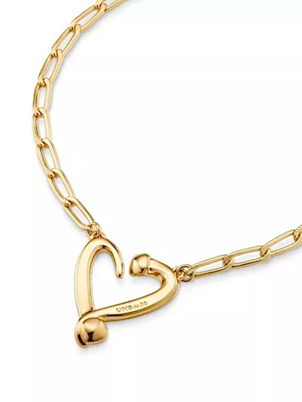 UNO de 50 Gold Twist of Love Necklace